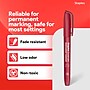 Staples Duramark Permanent Marker, Fine Tip, Red, Dozen (ST62951)~#|#~14975E2F-8F1E-491D-8049628094754605_sc7