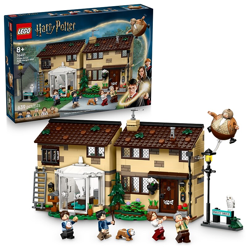 LEGO Harry Potter Privet Drive: Aunt Marges Visit, 639 Pieces (76451) image 1