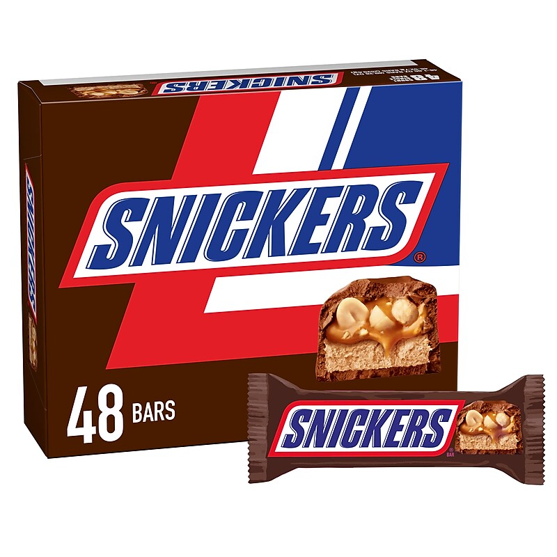 Snickers Milk Chocolate Candy Bars, 1.86 oz., 48/Box (MMM42431) image 1
