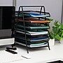 Mind Reader 6-Tier Stackable Paper Desk Tray Organizer, Metal, Black (6TPAPER-BLK)~#|#~149AFE1D-5B69-43AB-A206D6CF6FA7EC5B_sc7