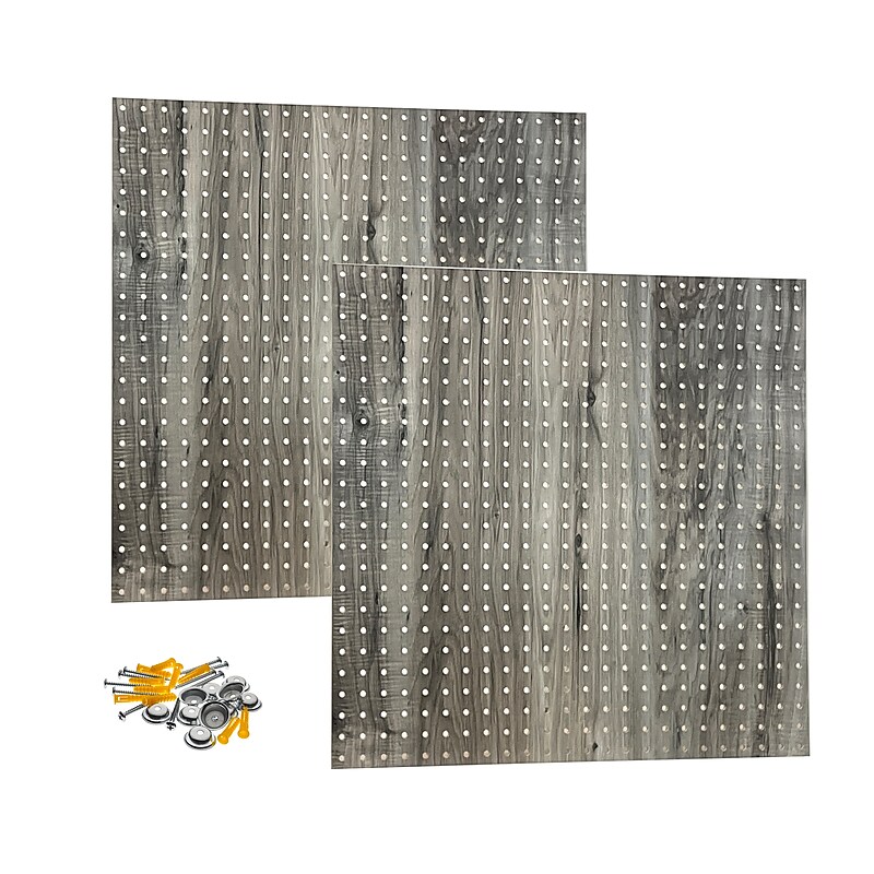 Triton Products High Density, Thermally Fused Laminate, Decorative Pegboard, Set of 2 (024-DW) image 1