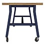Learniture Ideate Series 72"W x 36"D Butcher Block Table, Beige/Navy (LNT-NOR3005BB-NV-PK-SO)~#|#~149E576D-D06E-4720-9436C0601C49AB0D_sc7