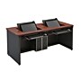 VersaDesk Enclosed Revolution 60"W Computer Desk, Cherry/Black (RSD6024-BC)~#|#~149F372A-B104-4BE1-85450AE8A025E1A8_sc7