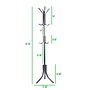 Mind Reader Freestanding Coat Rack, Silver, Metal (COATRACK11-SIL)~#|#~14A6157B-C5C5-4CA0-B501B8092DE32290_sc7