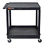 Luxor ENDURA XL 2-Shelf Utility Cart, Black (TC21-B)~#|#~14A7FDAE-B6D5-4B63-BD79AD434360699A_sc7