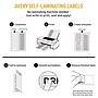 Avery Easy Align Laser/Inkjet Self-Laminating ID Labels, 1-1/32" x 3-1/2", White, 250 Labels/Pack (757)~#|#~14AA41D0-B745-400D-A777D4787AACF1D6_sc7