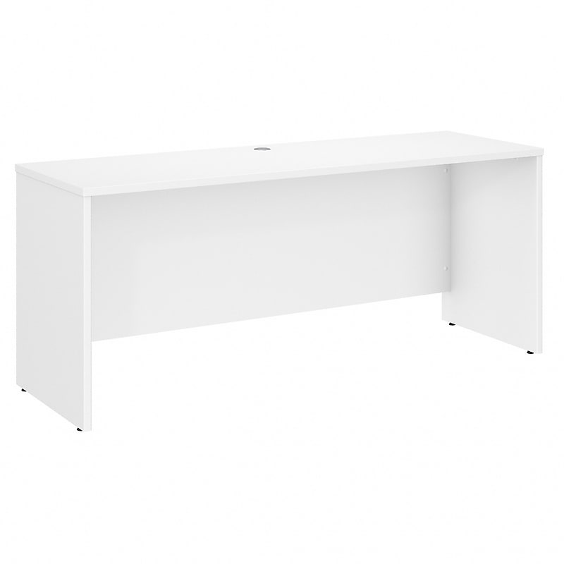Bush Business Furniture Studio C 72"W Credenza Desk, White (SCD372WH) image 1