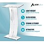 AdirOffice 47" Speaker Podium Lectern, Clear (661-03-CLR)~#|#~14ABA643-D7AE-4DD6-99AADB3354B1DB8A_sc7