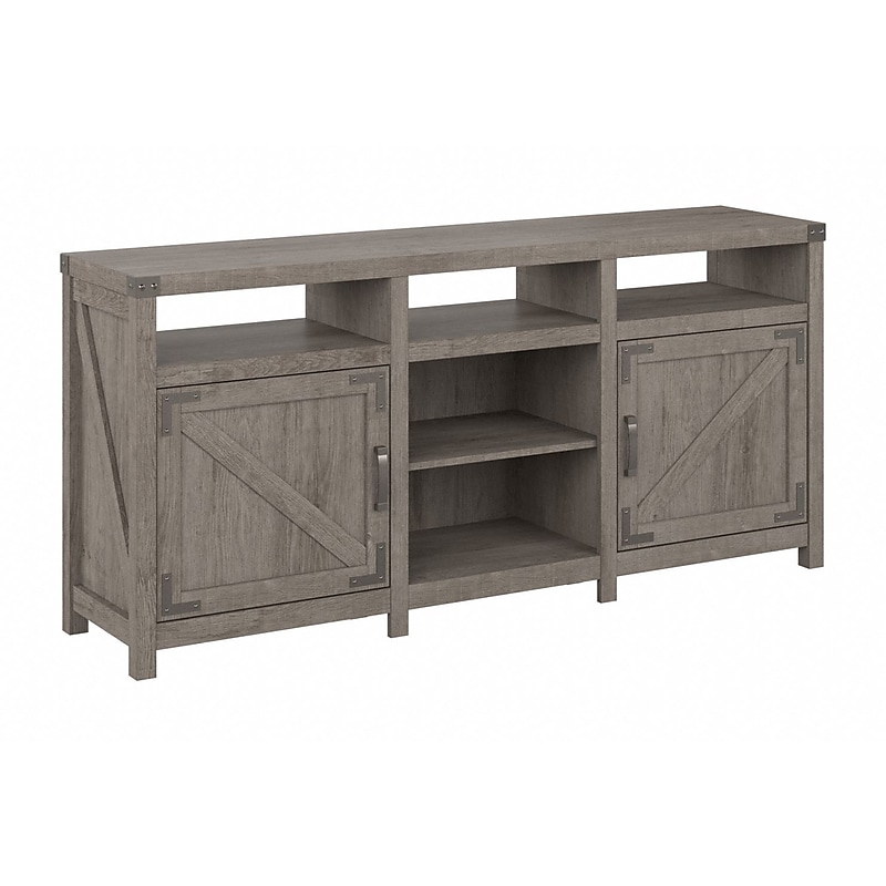 Bush Furniture Knoxville Console TV Stand, Screens up to 75", Restored Gray (CGV265RTG-03) image 1