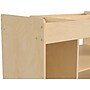 Flash Furniture Bright Beginnings Mobile 8-Section Storage Cart, 31.5"H x 33"W x 23"D, Natural Birch Plywood (MK-ME14504-GG)~#|#~14ADC8F5-C142-4FDD-AAB237BA3A67A8CD_sc7