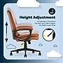 Serta Comfort Modern Ergonomic Bonded Leather Swivel Executive Chair, Cognac (CHR10132D)~#|#~14AEA391-A3F4-4B00-B83348B6D27582A5_sc7