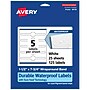 Avery Laser/Inkjet Decorative Edge Waterproof Multipurpose Labels, 7.75"  x 1.5", White, 125/Pack (94118)~#|#~14B01FEA-06A9-4E6A-855D1254E8A84D04_sc7
