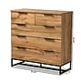 Baxton Studio Franklin 39"H Chest, 5-Drawers, Oak/Black (180-13827-HiT)~#|#~14B11DF9-2BC6-4F59-885C61C1482D4E00_sc7