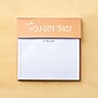 Baudville You Got This Memo Pad, 8.75" x 6", Narrow Ruled, 100 Sheets/Pad, 2/Pack (1393298P231)~#|#~14B6D6FE-B1D5-456A-B2798298013B2B55_sc7