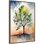 Amanti Art Tree of Color by Sally Ann Moss Framed Canvas Wall Art Print, 23"W x 33"H (A42678841850)~#|#~14B999EF-CC62-42F4-81DBE8A86FDCE3D4_sc7