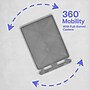 Luxor ENDURA 3-Shelf Utility Cart, Gray (HE34-G)~#|#~14BF5047-6F3F-4DFA-9CC750DB173FA10F_sc7