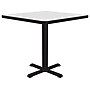Correll Square-Shaped Dry-Erase Markerboard Cafe Table, 24" x 24", Frosty White/Black (BXT24DES-80)~#|#~14C2448F-D22F-44CE-A33CA00C68D1012C_sc7