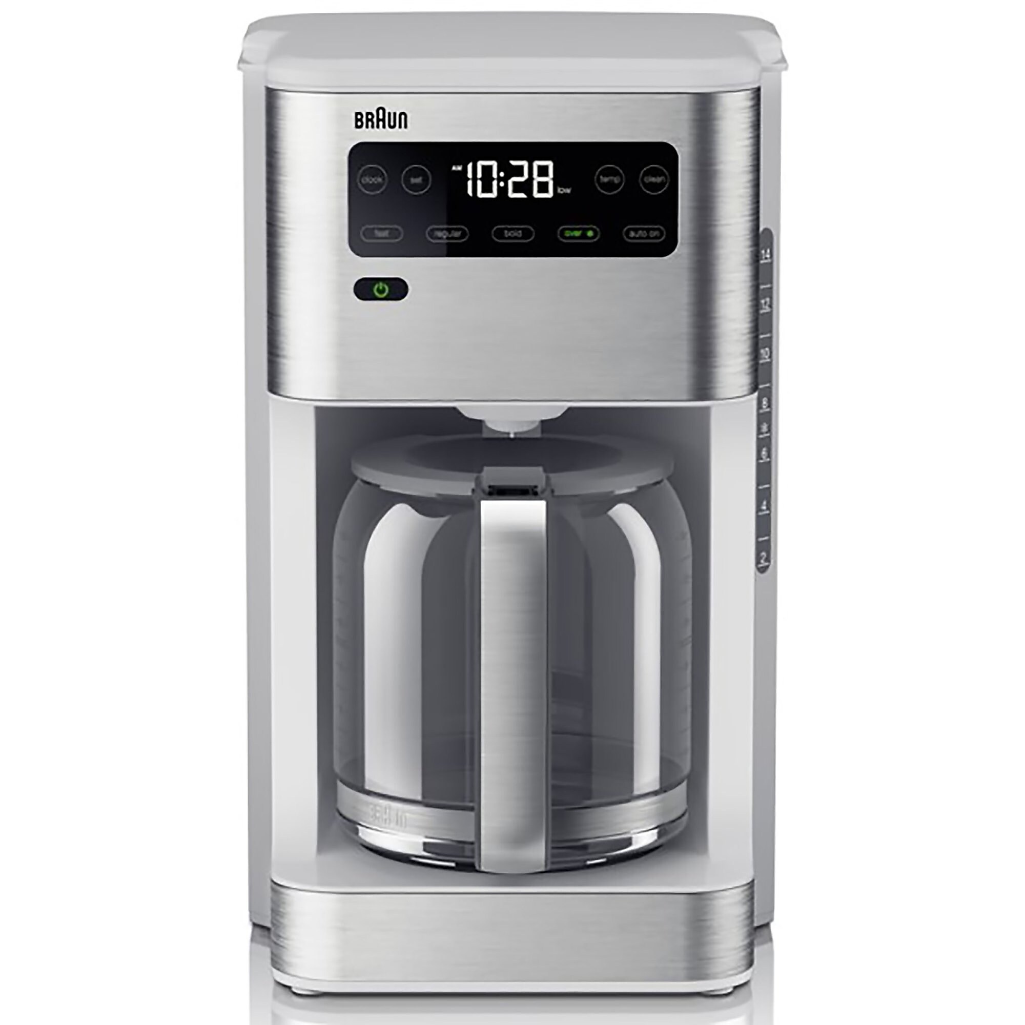 Braun PureFlavor 14-Cup Automatic Drip Coffee Maker, White (KF5650WH) Simolary simolary.com