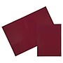 JAM Paper 2 Pocket Cardstock Presentation Folder, Burgundy, 25/Pack (386LBURA)~#|#~14C26D50-F2CA-418E-B89F7DCB293F5314_sc7