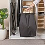 Household Essentials 1-Section Rolling Hamper, Canvas, Black (HE1114)~#|#~14C31C77-4726-4E5D-B3374C82669BDA70_sc7