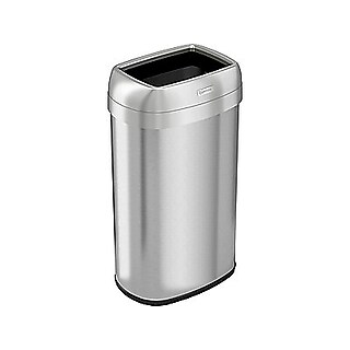 Rubbermaid Defenders Indoor Step Trash Can, Red Metal, 4 Gal