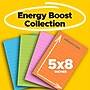 Post-it Super Sticky Notes, 5" x 8", Energy Boost Collection, Lined, 45 Sheet/Pad, 4 Pads/Pack (5845SSUC)~#|#~14CF26E3-2718-4A1C-953C913BD081E7C7_sc7