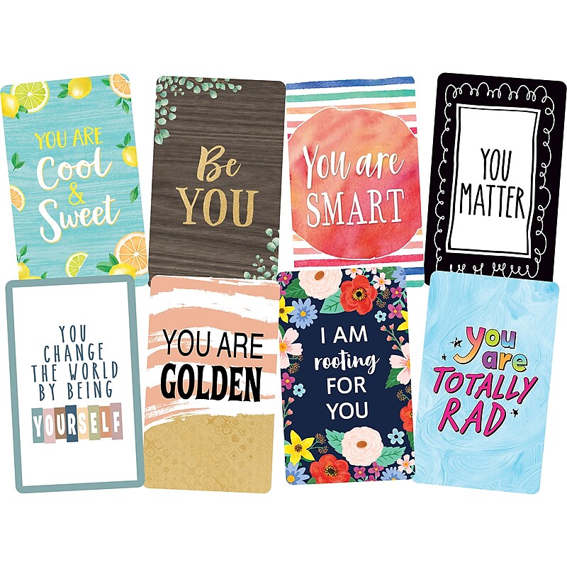 Teacher Created Resources Encouragement Personal Notecards, Multicolored, 42/Pack, 6 Packs/Bundle (TCR5616-6) image 1