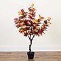 Nearly Natural 4' Autumn Smoky Maple Artificial Fall Tree (T4830)~#|#~14D1C9A3-C9D2-4088-B19390344BAD113F_sc7