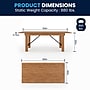 Flash Furniture Pine Wood Folding Farm Table, 40"D x 84"W, Antique Rustic (XAF84X40)~#|#~14D41495-47B5-401C-8245B208311B69CA_sc7