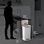 iTouchless SoftStep Plastic Step Trash Can, 13.2 Gallon, White (PL13WWP)~#|#~14D4FD8B-886C-4D33-82451928F1815E91_sc7