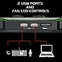 ENHANCE Cryogen 5 17" Gaming Laptop Cooling Pad Stand, 2 USB Ports (ENGXC50100GNWS)~#|#~14D733AD-C311-4861-896FB0C420A66A46_sc7