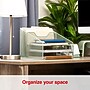 Staples 5-Compartment Metal Mesh File Organizer, Sage Green (ST63829)~#|#~14D96DD8-2111-4DD5-AF67374F3D7C1C30_sc7