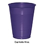 Creative Converting Touch of Color Plastic Cups, 16 oz., Purple, 240 Cups/Carton (28115081)~#|#~14DD1E82-EE33-4828-BBDC8207CB23E55D_sc7