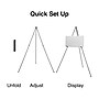 Staples Display Easel, 58", Black Metal (28218US/50446US)~#|#~14E08A9F-0AED-48E7-BFA3F39138C6A6AD_sc7