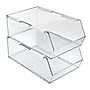 Azar Displays Large Narrow Plastic Storage Bin, Clear, 4/Pack (556712-4PK)~#|#~14E46BB0-4804-4AE2-AC1A04F772A936FC_sc7