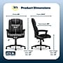 Serta Comfort Eco Ergonomic Velvet Fabric Swivel Executive Chair, Light Black (CCHR10006B)~#|#~14E742F0-1B06-44AD-BE5F89626F69DC8C_sc7