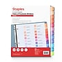 Staples Customizable Table of Contents Numeric Dividers, 24-Tabs, Multicolor (ST62988)~#|#~14E861B5-8840-43E1-84410B2E525AE5FA_sc7