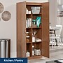 Sauder Select 71"H Storage Cabinet with 4 Shelves, Highland Oak (419188)~#|#~14EB4686-852D-49E0-8C521B535A0FA1FF_sc7