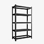 FlexiSpot 5-Shelf Metal Storage Rack, 71.2" x 35.4" x 15.7", Black (CJ021-DJ)~#|#~14EC695D-000D-4B61-AF6B807902384D55_sc7