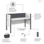 Bush Business Furniture ProBiz 43"H x 63"W Cubicle Workstation, White (100871CG-17)~#|#~14ECB3FD-3C44-464D-AB21C210F55820AC_sc7