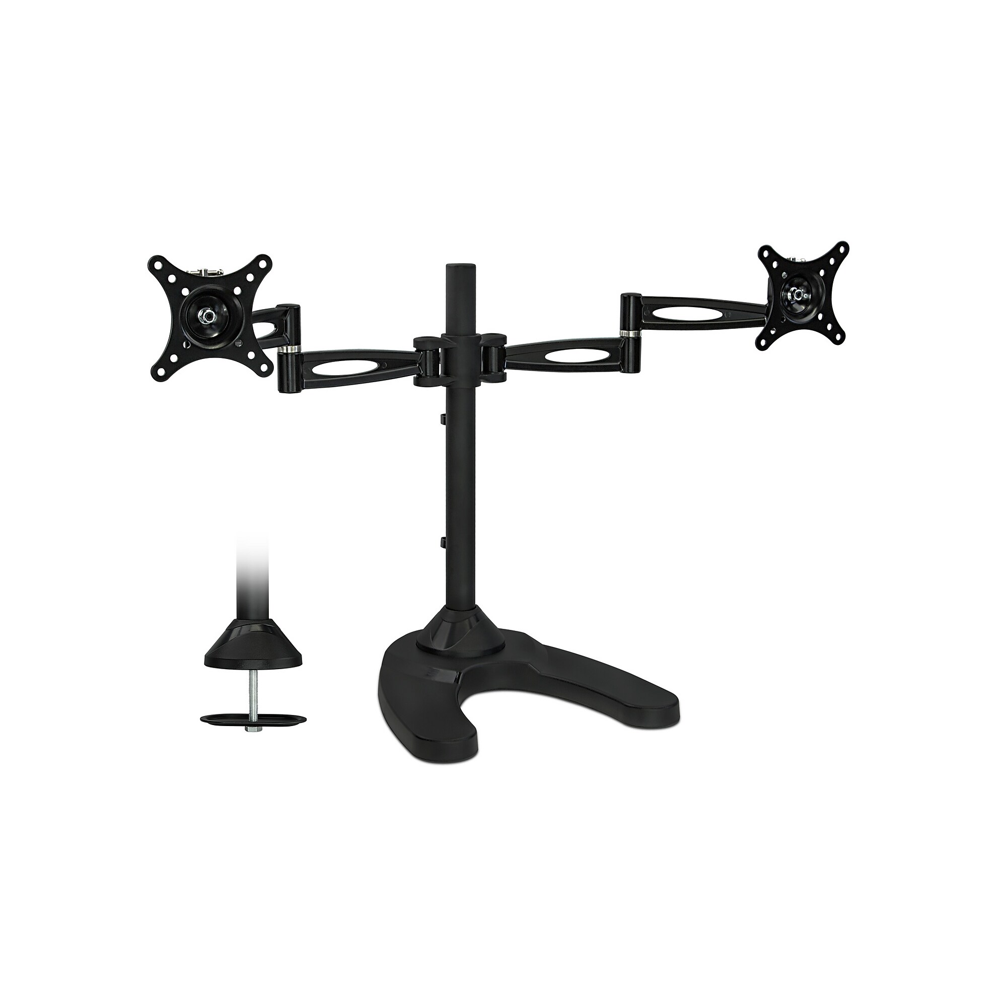Mount-It! Full Motion Dual Monitor Desk Stand, Holds 13″ to 27″ Monitors, Black (MI-792) Sansujyuku sansujyuku.com