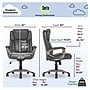 Serta Garret Ergonomic Bonded Leather Swivel Executive Chair, Harvard Gray (CHR200113)~#|#~14F07308-CBC2-40D4-AA2F57E0D70DFF32_sc7