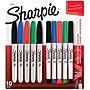 Sharpie Permanent Markers, Assorted Tips, Assorted Colors, 10/Pack (2168860)~#|#~14F078BC-49F5-4332-A9D2B27B6A1CD024_sc7