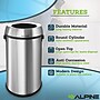 Alpine Industries Stainless Steel Recycling, Trash and Compost Station with Open Lid, 51 Gallon, 3/Pack (ALP470-65L-R-T-CO)~#|#~14F24A90-9448-41FB-8DC18192E15ED5EF_sc7