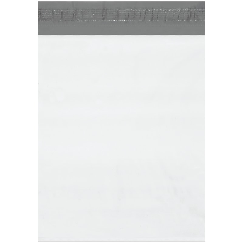 13" x 16" Self-Sealing Poly Mailer, White, 100/Carton (EPM13162) image 1