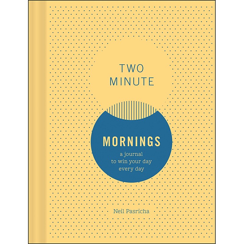 Chronicle Books Two Minute Mornings Hardcover Prompts Guided Journal, 5.1" x 6.55", 304 Pages (9781452163468) image 1