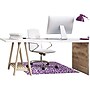 Deflect-O FashionMat Purple Rain Hard Floor Chair Mat, 35" x 40", Low-Pile, Purple/White (CM3540PR)~#|#~14FD4323-D24F-47C3-905FDCCC15F52DFF_sc7