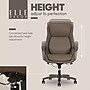 Elle Decor Rivendell AIR Lumbar Ergonomic Vegan Leather Swivel Executive Chair, Mocha Brown (60124-MBRN)~#|#~14FDFBC9-6A6E-487E-AA8C88B96E036247_sc7
