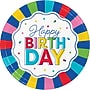 Say Hooray! Color Waves "Happy Birthday" 9" Paper Plates, Multicolored, 32 Plates/Pack (DTC382604DPLT)~#|#~1506159B-880B-4079-AD9BB728168481EF_sc7