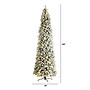 Nearly Natural 10-ft Slim Flocked Montreal Fir Artificial Christmas Tree with 800 Warm White LED Lights (T3314)~#|#~15087B65-ECFD-4E02-9294E2788071F402_sc7
